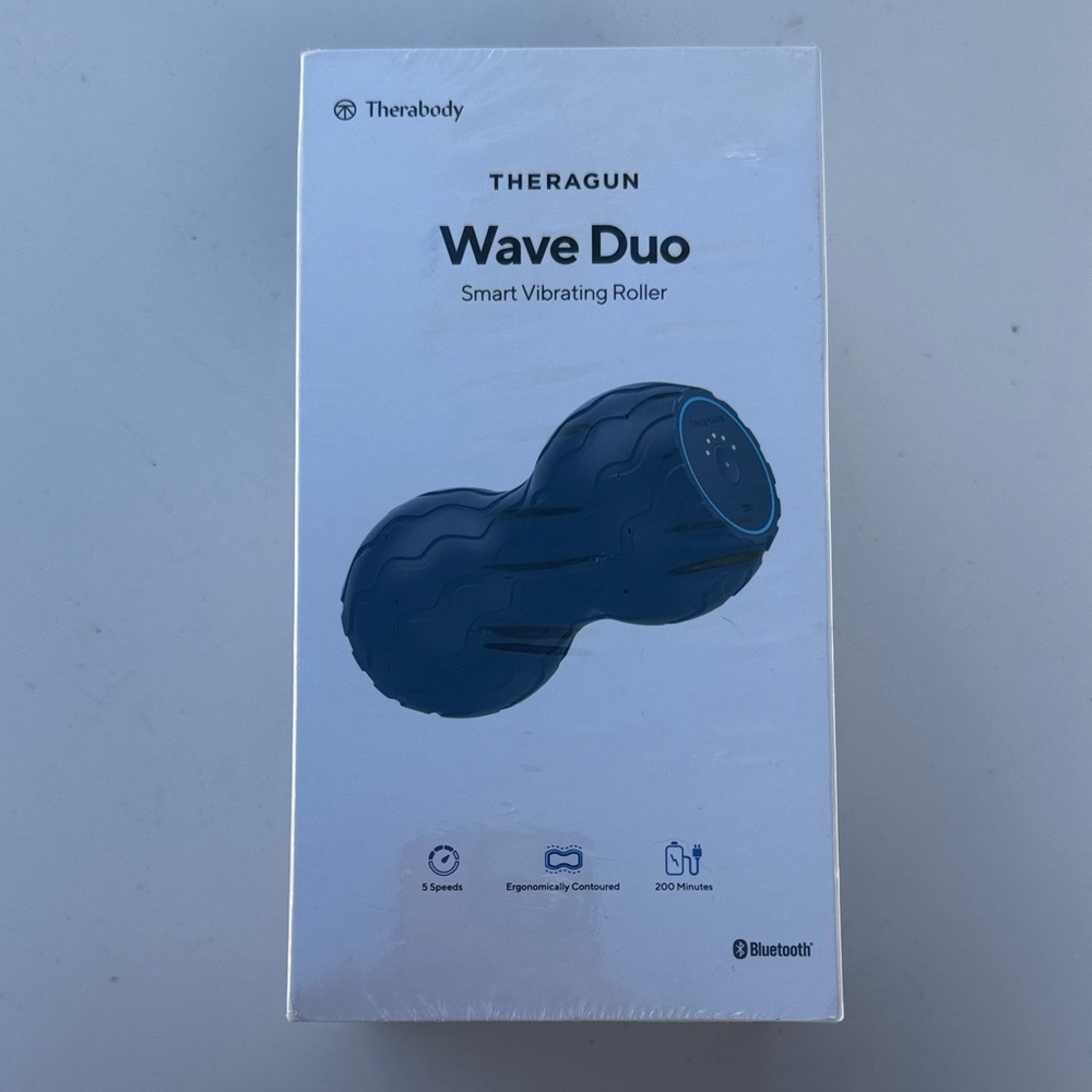 Therabody Wave Duo Smart Vibrating Roller - New In Package Bluetooth